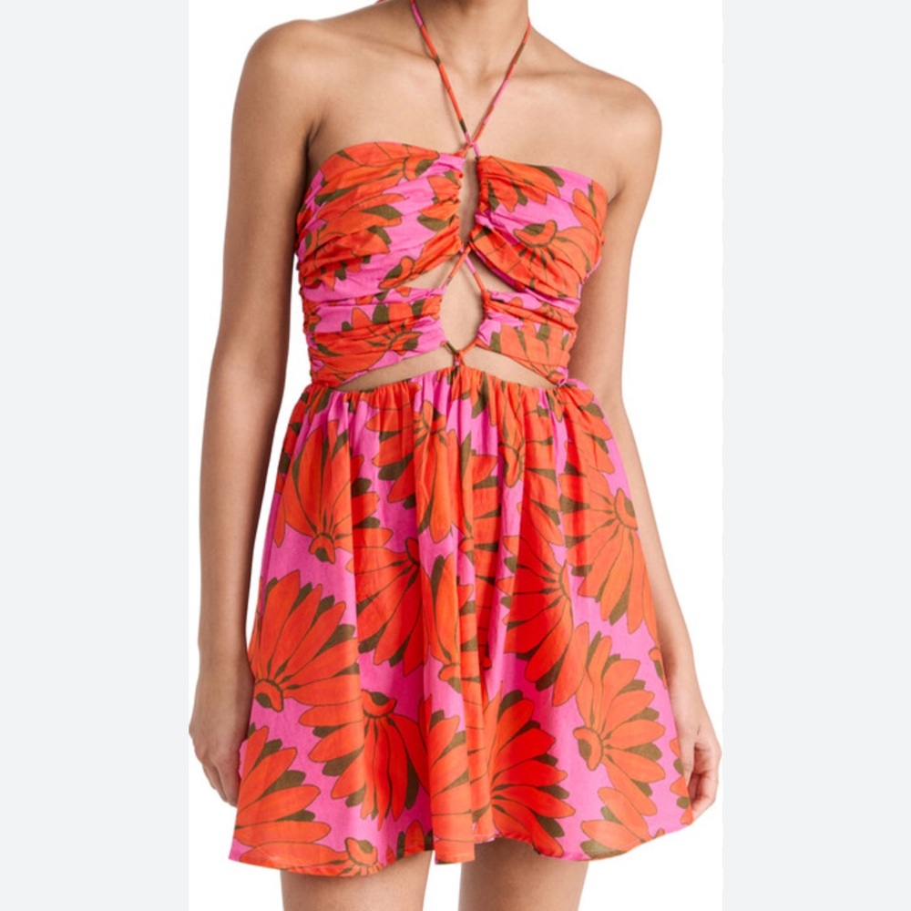 Farm rio dress worn once! Cute pink and orange floral